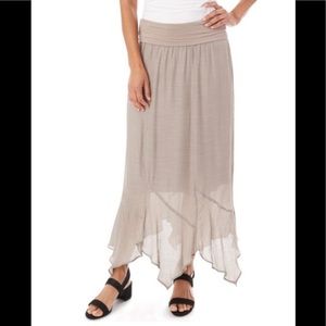 Taupe Gauze Skirt